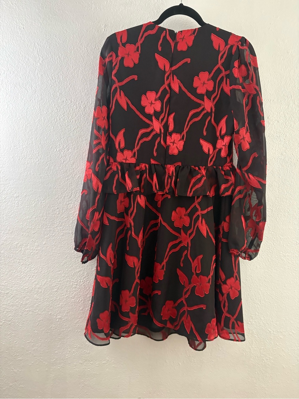 KENSIE Womens Blouson Sleeve V Neck Short Formal Fit + Flare Dress size 6 - Picture 6 of 7